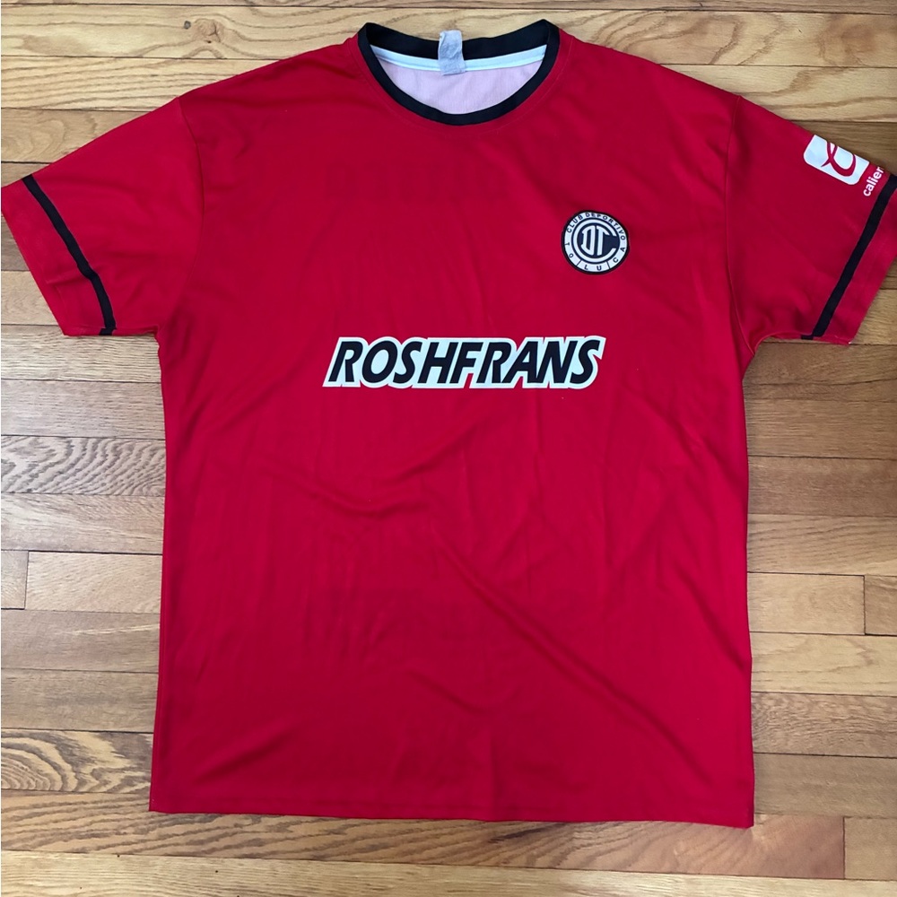 Deportivo Toluca FC Red Home Jersey -‎ Size L